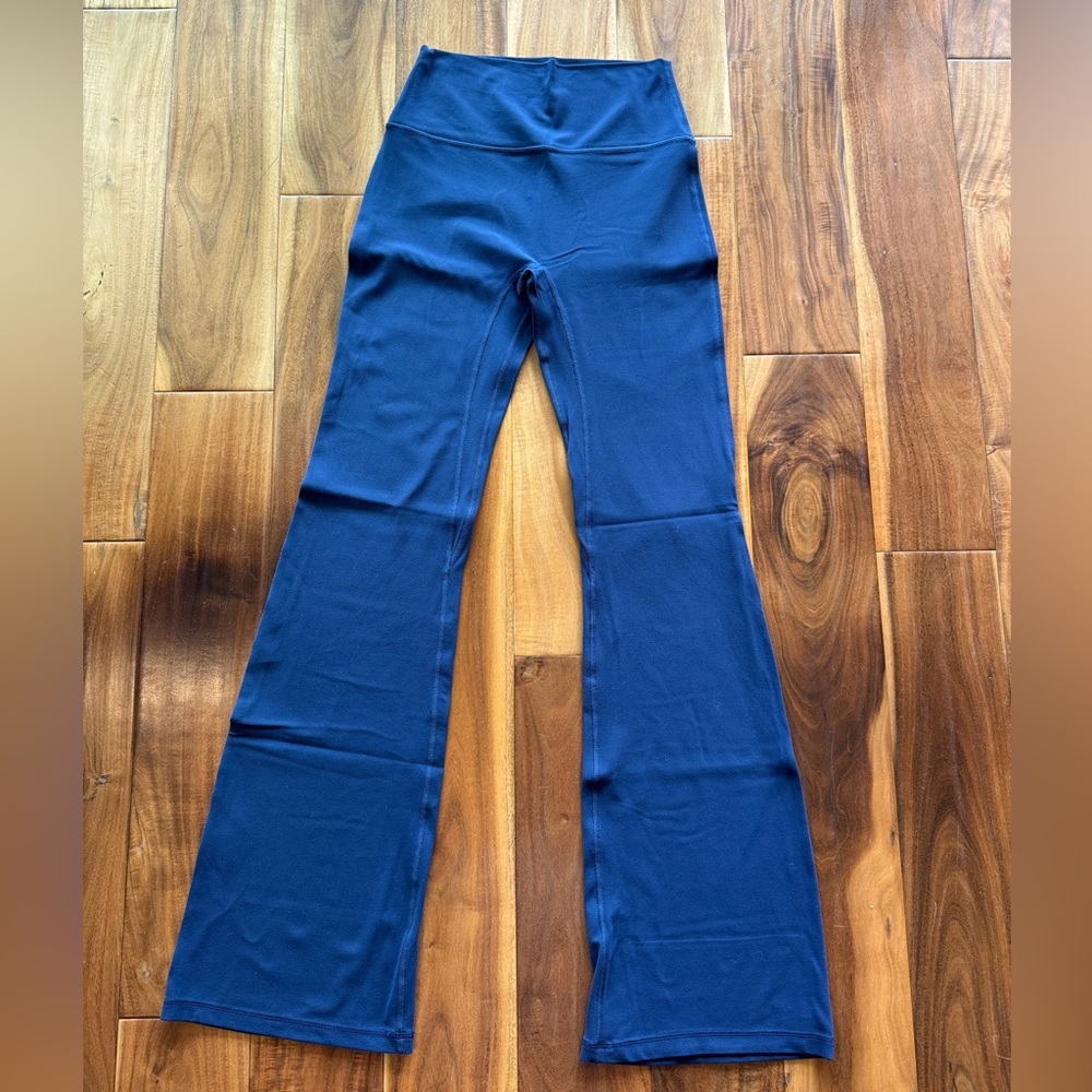 Abercrombie & Fitch Navy Blue Flared Track Pants
